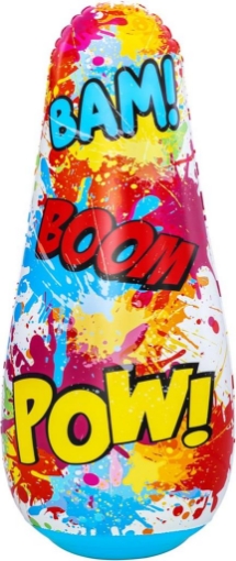 BESTWAY PUNGIBALL COMIC BLAST PER BAMBINI DAI 3 ANNI + CAMERA D'ACQUA INTEGRATA PER UNA MAGGIORE STABILITÀ 119 CM OKX
