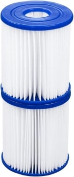 BESTWAY FILTRO CARTUCCIA POMPE 1.249L/H FACILE DA PULIRE 2 CARTUCCE FILTRANTI 8X9 CM OKX