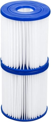 BESTWAY FILTRO CARTUCCIA POMPE 1.249L/H FACILE DA PULIRE 2 CARTUCCE FILTRANTI 8X9 CM OKX