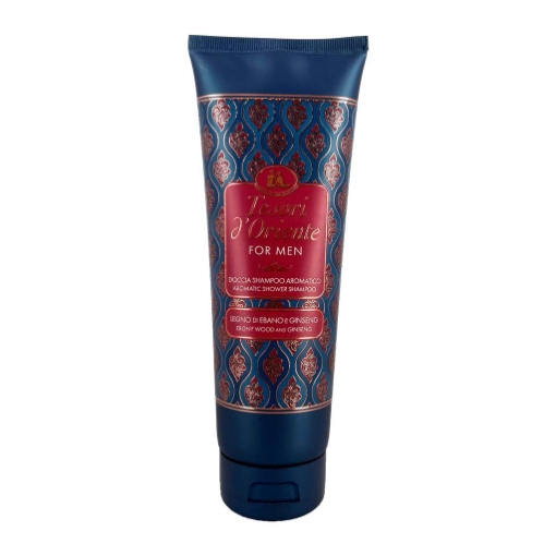 TESORI D'ORIENTE PER UOMO DOCCIA SHAMPOO AROMATICO FRAGRANZA LEGNO DI EBANO E GINSENG 250ML OKX