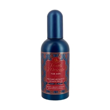TESORI D'ORIENTE PROFUMO AROMATICO PER UOMO FRAGRANZA LEGNO DI EBANO E GINSENG 100 ML OKX