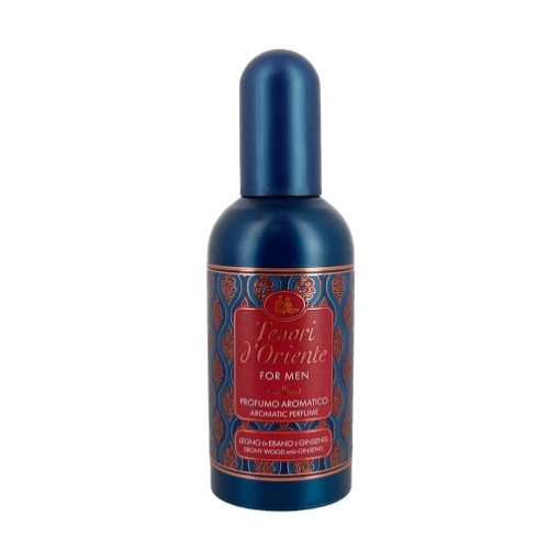 TESORI D'ORIENTE PROFUMO AROMATICO PER UOMO FRAGRANZA LEGNO DI EBANO E GINSENG 100 ML OKX