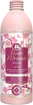 TESORI D'ORIENTE IKIGAI BAGNO CREMA AROMATICO FRAGRANZA FIORI DI CILIEGIO E ACQUA DI RISO 500 ML OKX