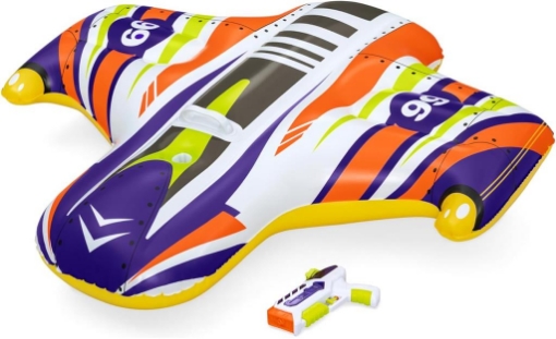 BESTWAY GONFIABILE CAVALCABILE SPLASH SHUTTLE CON 1 TOPPA DI RIPARAZIONE PER BAMBINI DAI 3 ANNI + 117X107 CM OKX