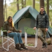 MAURY'S SEDIA REGISTA IN ALLUMINIO IN COLORAZIONE VERDE GAMBE IN ALLUMINIO RESISTENTE 