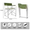 MAURY'S SEDIA REGISTA IN ALLUMINIO IN COLORAZIONE VERDE GAMBE IN ALLUMINIO RESISTENTE 