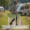 MAURY'S SEDIA REGISTA IN ALLUMINIO IN COLORAZIONE VERDE GAMBE IN ALLUMINIO RESISTENTE 