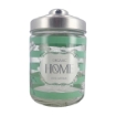 BARATTOLO HOME IN VETRO CON FANTASIA IN COLORAZIONE VERDE E TAPPO 800 CC 