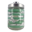 BARATTOLO HOME IN VETRO CON FANTASIA IN COLORAZIONE VERDE E TAPPO 800 CC 