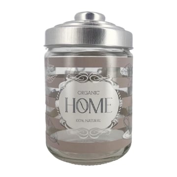 BARATOLLO HOME IN VETRO CON FANTASIA IN COLORAZIONE TORTORA E TAPPO 800 CC OKX