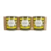 BICCHIERI SEASON CON FANTASIA E SCRITTA HOME COLORE GIALLO 3PZ OKX