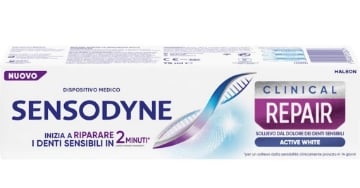 SENSODYNE DENTIFRICIO CLINICAL REPAIR SOLLIEVO DAL DOLORE DEI DENTI SENSIBILI ACTIVE WHITE 75 ML OKX