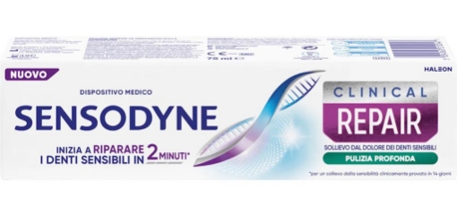 SENSODYNE DENTIFRICIO SOLLIEVO DAL DOLORE DEI DENTI SENSIBILI PER UNA PULIZIA PROFONDA 75ML OKX