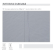 TENDA DA SOLE PER ESTERNO AVVOLGIBILE A MANOVELLA IN METALLO 295 X 245 CM GRIGIO