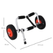CARRELLO PER KAYAK E CANOA PIEGHEVOLE IN ALLUMINIO CON IMBOTTITURE ANTISCIVOLO