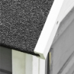 CONIGLIERA IN LEGNO CON AREA APERTA E RAMPA, CASETTA PER CONIGLI CON FONDO ESTRAIBILE E PORTE, 140X65X120CM, GRIGIO