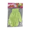 GUANTO MASSAGGIO MATERIALE IN POLIESTERE ESFOLIANTE DOPPIA FACCIA  COLORI ASSORTITI 1 PZ OKX