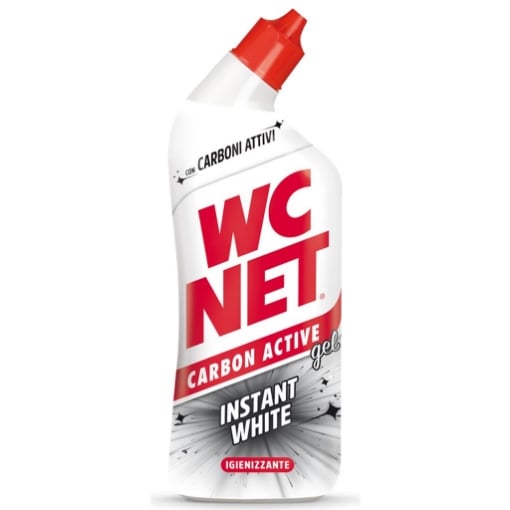 WC NET GEL INSTANT WHITE CON CARBONI ATTIVI IGIENIZZANTE PER LA PULIZIA DEL WC 700 ML OKX