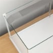 ACQUARIO IN VETRO CON LUCI LED DA 20L FILTRO E POMPA D'ACQUA 38X26X27 CM BIANCO