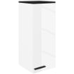 ARMADIETTO BAGNO DA PARETE CON 3 RIPIANI E MENSOLE REGOLABILI 30X32X73 CM BIANCO
