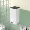 ARMADIETTO BAGNO DA PARETE CON 3 RIPIANI E MENSOLE REGOLABILI 30X32X73 CM BIANCO