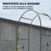ARCO DA GIARDINO CON CANCELLO TRALICCIO PER PIANTE RAMPICANTI IN METALLO 2.2X1 MT NERO