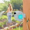AVVOLGITUBO AUTOMATICO A PARETE E PORTATILE LUNGHEZZA 25+2 MT SISTEMA DI BLOCCO E 7 GETTI GRIGIO