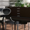 BARBECUE A CARBONELLA AD ALTEZZA REGOLABILE CON 3 RIPIANI E VASSOIO IN METALLO LEGNO 113X53.5X82.5 CM NERA