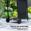BARBECUE A GAS CON 4 BRUCIATORI INDIPENDENTI E COPERCHIO CON TERMOMETRO 108X54X97 CM NERO