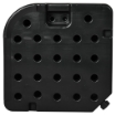BASAMENTO PER OMBRELLONE SET 4 PEZZI IMPILABILI CON MANIGLIE INTEGRATE IN HDPE 99.7X99.7X8.3 CM NERO