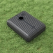 BASE OMBRELLONE GIARDINO RIEMPIBILE CON ACQUA E SABBIA 70-90 KG RUOTE E MANIGLIA IN HDPE 80X60 CM NERO
