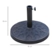 BASE PER OMBRELLONE ROTONDO PER PALI DA 38 E 48 MM IN RESINA E ACCIAIO Ø45 CM BRONZO