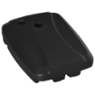 BASE PER OMBRELLONE A BRACCIO RIEMPIBILE FINO A 75 KG CON BASE A T INCLUSA 80X60X17 CM NERO