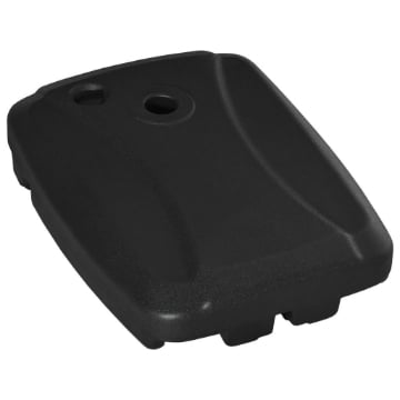 BASE PER OMBRELLONE A BRACCIO RIEMPIBILE FINO A 75 KG CON BASE A T INCLUSA 80X60X17 CM NERO