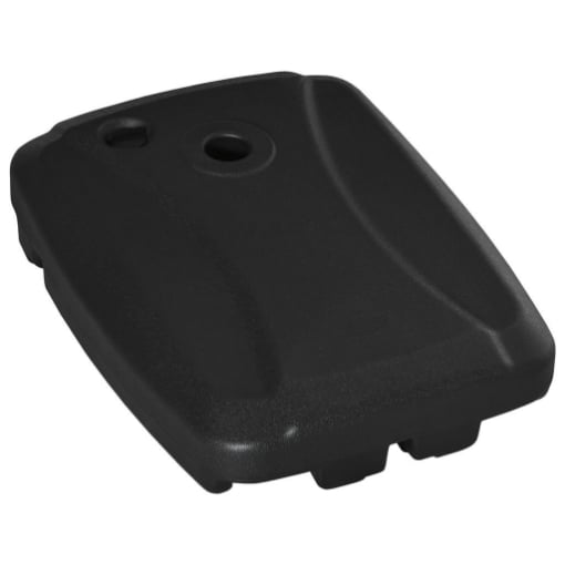 BASE PER OMBRELLONE A BRACCIO RIEMPIBILE FINO A 75 KG CON BASE A T INCLUSA 80X60X17 CM NERO