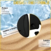 BASE PER OMBRELLONE A BRACCIO RIEMPIBILE FINO A 75 KG CON BASE A T INCLUSA 80X60X17 CM NERO