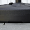 BASE PER OMBRELLONE ROTONDA IN PLASTICA RIEMPIBILE CON ACQUA E SABBIA PER PALI DA 38-48 MM Ø56 CM NERO