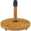 BASE PER OMBRELLONE A 4 RUOTE CON FRENI IN CEMENTO E METALLO 48X44 CM COLOR LEGNO