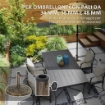 BASE PER OMBRELLONE DA 12 KG CON MANOVELLA INTEGRATA IN RESINA METALLO E CEMENTO 46X33 CM BRONZO