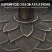 BASE PER OMBRELLONE DA 12 KG CON MANOVELLA INTEGRATA IN RESINA METALLO E CEMENTO 46X34 CM BRONZO