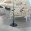 BASE PER OMBRELLONE DA 15 KG ROTONDA PER PALI DA 24-38 MM PLASTICA E CEMENTO 46.5 CM NERO