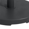 BASE PER OMBRELLONE DA 15 KG ROTONDA PER PALI DA 24-38 MM PLASTICA E CEMENTO 46.5 CM NERO