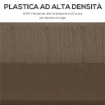 BASE PER OMBRELLONE DA GIARDINO RIEMPIBILE CON MANIGLIA IN HDPE E ACCIAIO 49X49X36.5 CM MARRONE