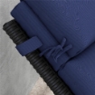 CUSCINO PER SDRAIO E LETTINO PRENDISOLE IN TESSUTO CON LACCI DI FISSAGGIO BLU SCURO 196X 63 CM