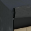 COPERTURA PER DONDOLO DA GIARDINO 3 POSTI IMPERMEABILE E ANTI UV 220X125X172 CM NERO
