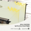 COPERTURA PER GAZEBO PERGOLA 3X3 M IN POLIESTERE CON TASCHE E CINGHIE 488X122 CM COLOR KAKI