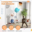CANESTRO BASKET PER BAMBINI 5 IN 1 CON ALTEZZA REGOLABILE PORTA DA CALCIO E GOLF ETÀ 3-6 ANNI