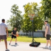 CANESTRO BASKET PER BAMBINI 6-14 ANNI ALTEZZA REGOLABILE 2.1-2.4 MT RUOTE E BASE RIEMPIBILE GIALLO
