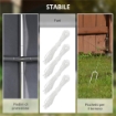 CAPANNO DA GIARDINO 1.1X2 M CON PORTA AVVOLGIBILE TENDA GARAGE PER BICI E MOTO GRIGIO SCURO