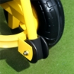 CARRELLO DA GIARDINO IN ACCIAIO CON CAPACITÀ 200 KG E PARETI LATERALI RIMOVIBILI 104X54X51 CM NERO E GIALLO